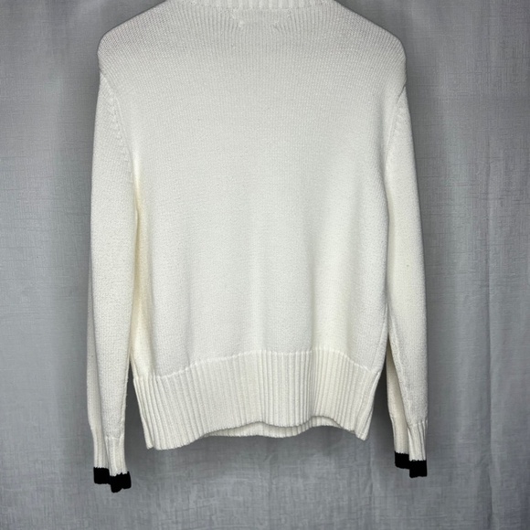 TOMMY HILFIGER WHITE KNIT SWEATER - Picture 4 of 8